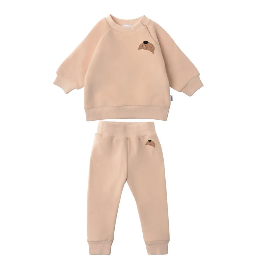 Set "Croissant" mit Sweatshirt und Jogginghose