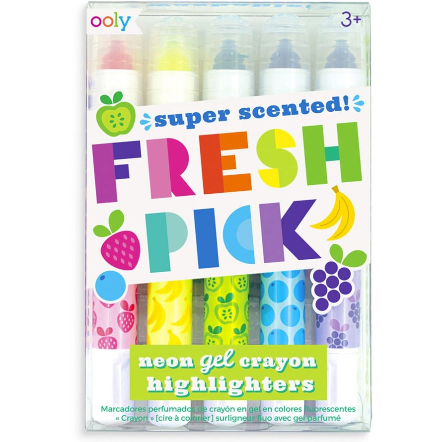 OOLY - 5 Gel-Kreiden mit Duft "Fresh Pick"