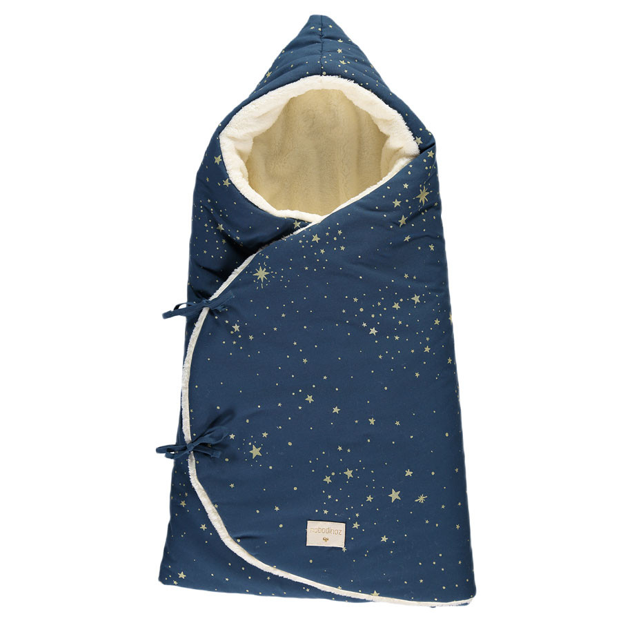 Nobodinoz - Babyschlafsack "Cozy Winter" Gold Stella Night Blue