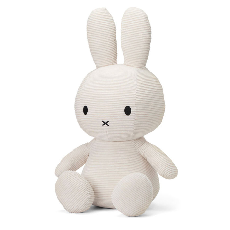 XL Miffy Kuscheltier aus Kord Weiß 50 cm