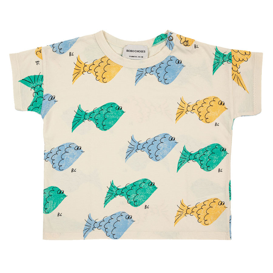 Bobo Choses - Baby T-Shirt - Multicolor Fish All Over