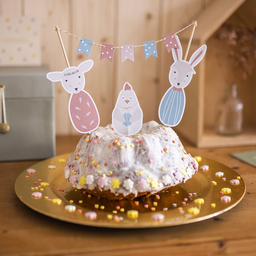 Ava & Yves - Cake Topper Ostern