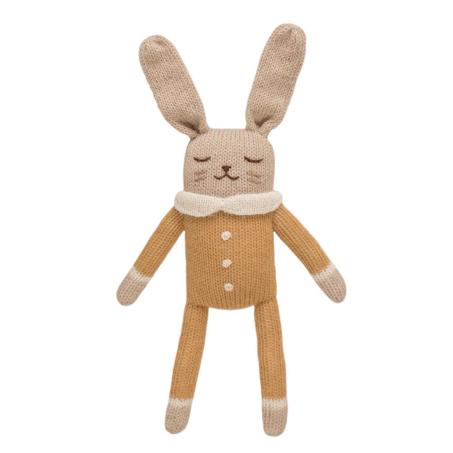 Main Sauvage - Kuscheltier Hase Jumpsuit Ocker