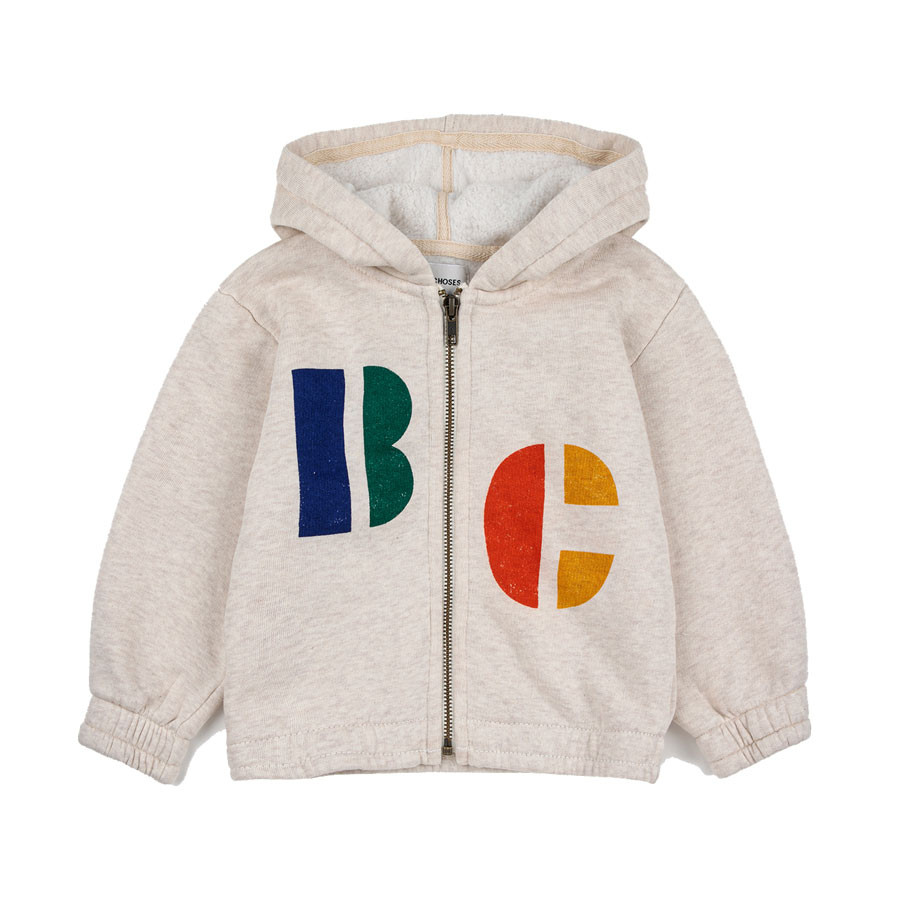 Bobo Choses - Baby Hoodie "B C" mit Reißverschluss