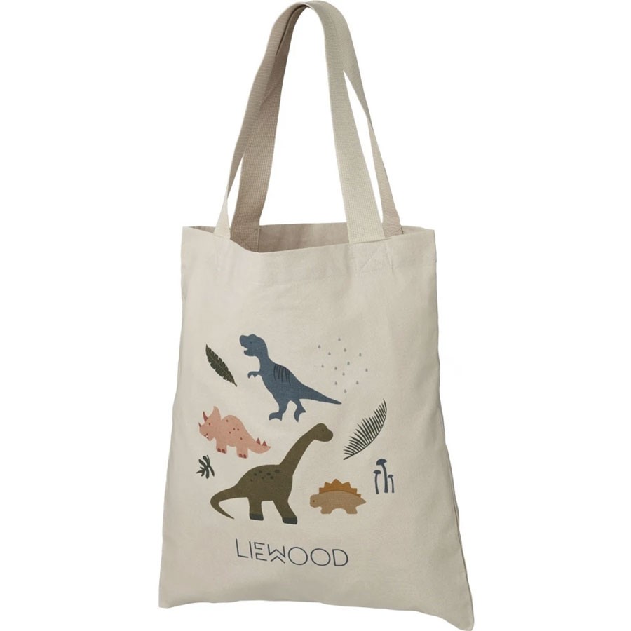 Liewood - Kleine Bio-Tragetasche Dino Dark Sandy