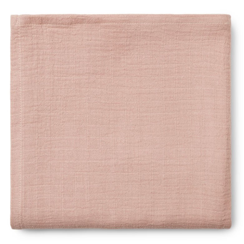 Liewood - Bio-Mulltuch Swaddle Ben Solid Rose 110cm