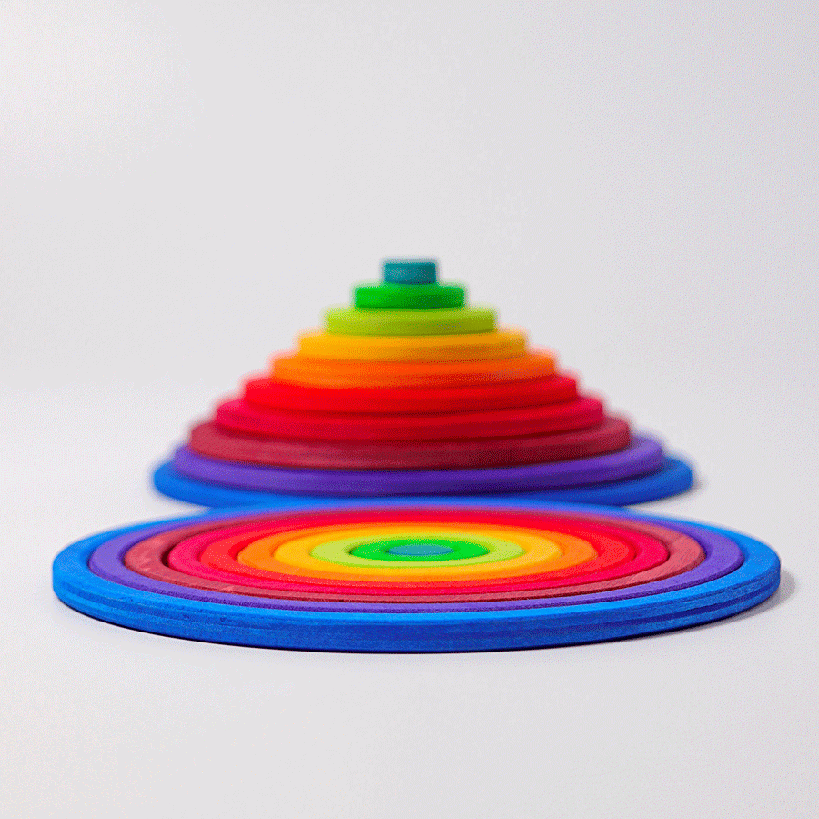 Grimm's Spielzeug - Konzentrische Kreise Regenbogen