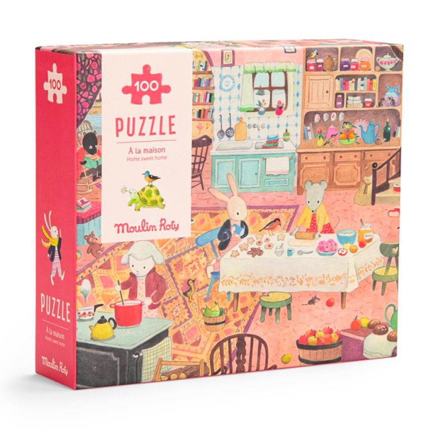 Moulin Roty - Puzzle "Zu Hause" 100 Teile