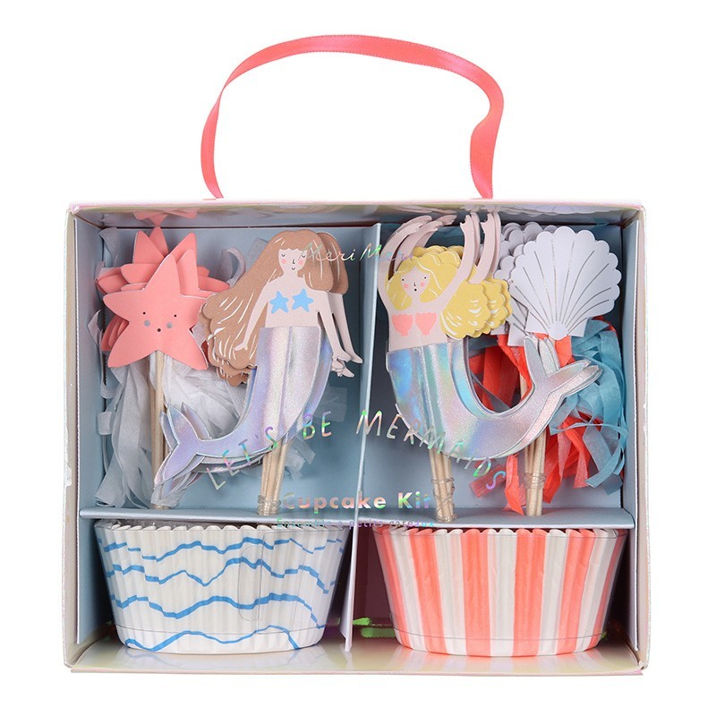 Meri Meri - Cupcake Set "Meerjungfrauen"