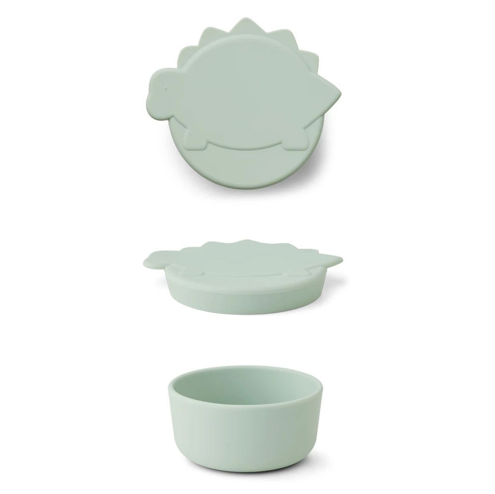 Liewood - Cornelius Snack Box Medium Dino Dusty Mint 11cm