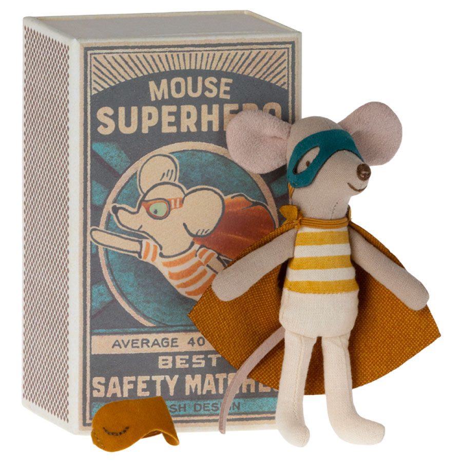 Maileg - Maus Superheld in der Schachtel 2023