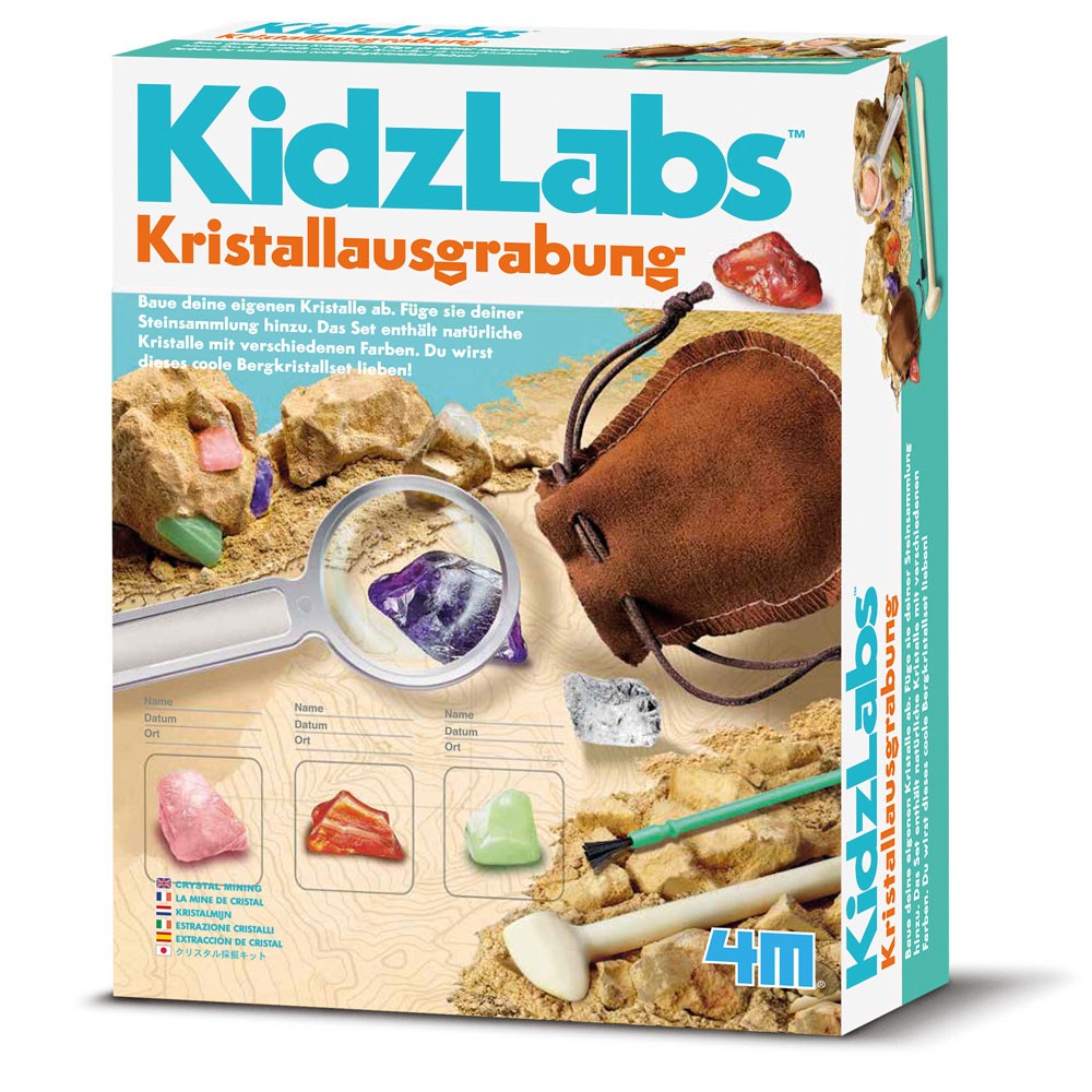 4M Kidzlab - Kristall Ausgrabung Set