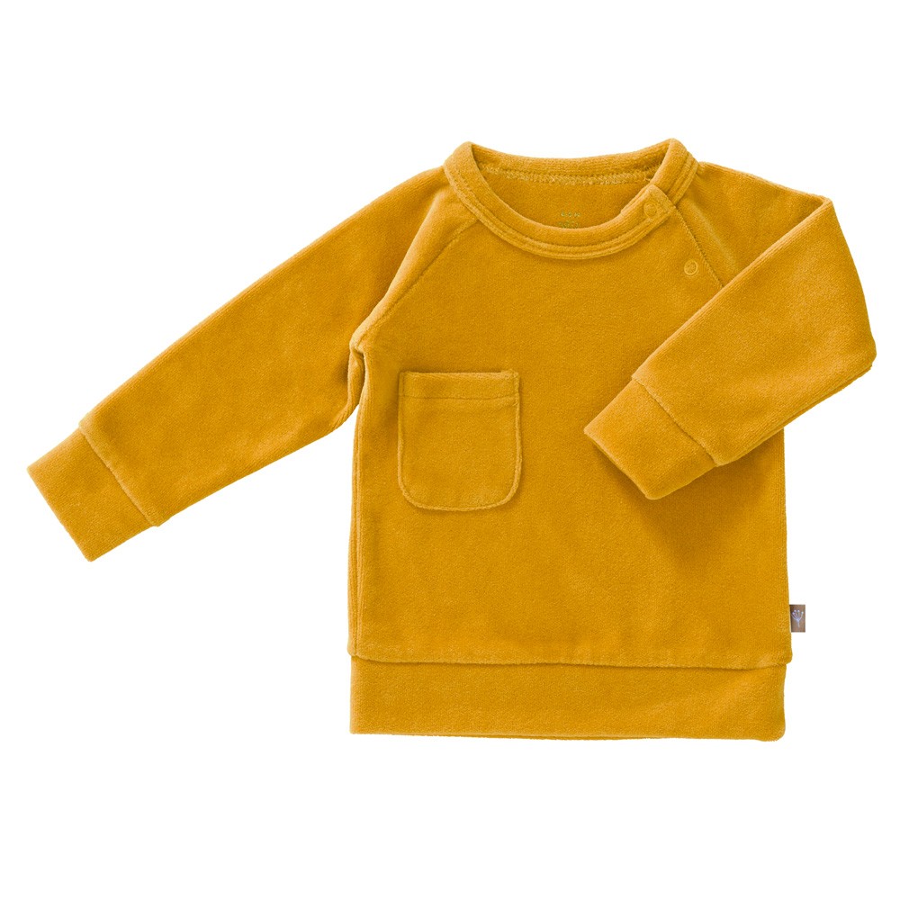 Fresk - Baby Sweater Samt Mimosa Ocker