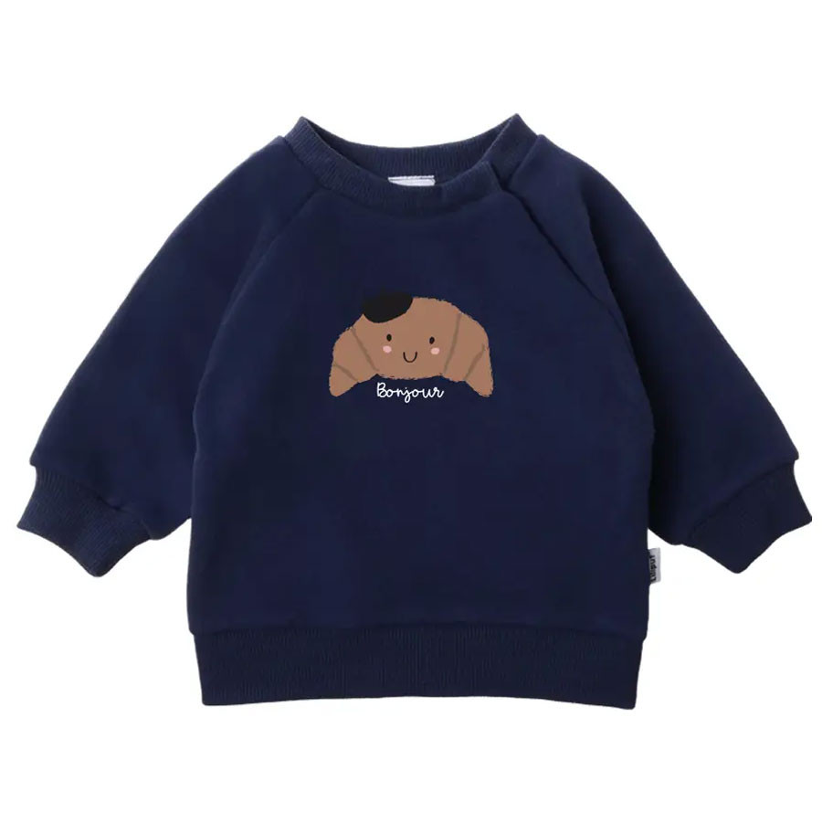 Pullover Croissant Dunkelblau