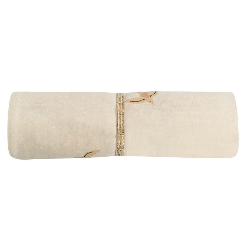 Nobodinoz - Bio-Swaddle Butterfly Nude Haiku Birds Natural