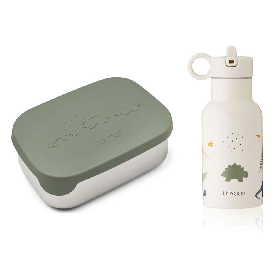 Liewood - Lunch Box Set Joni Dino Faune Green Mix
