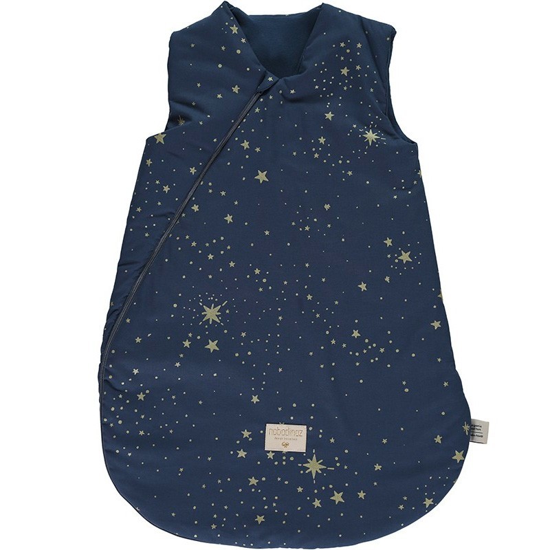 Nobodinoz - Cocoon sleeping bag gold stella night blue