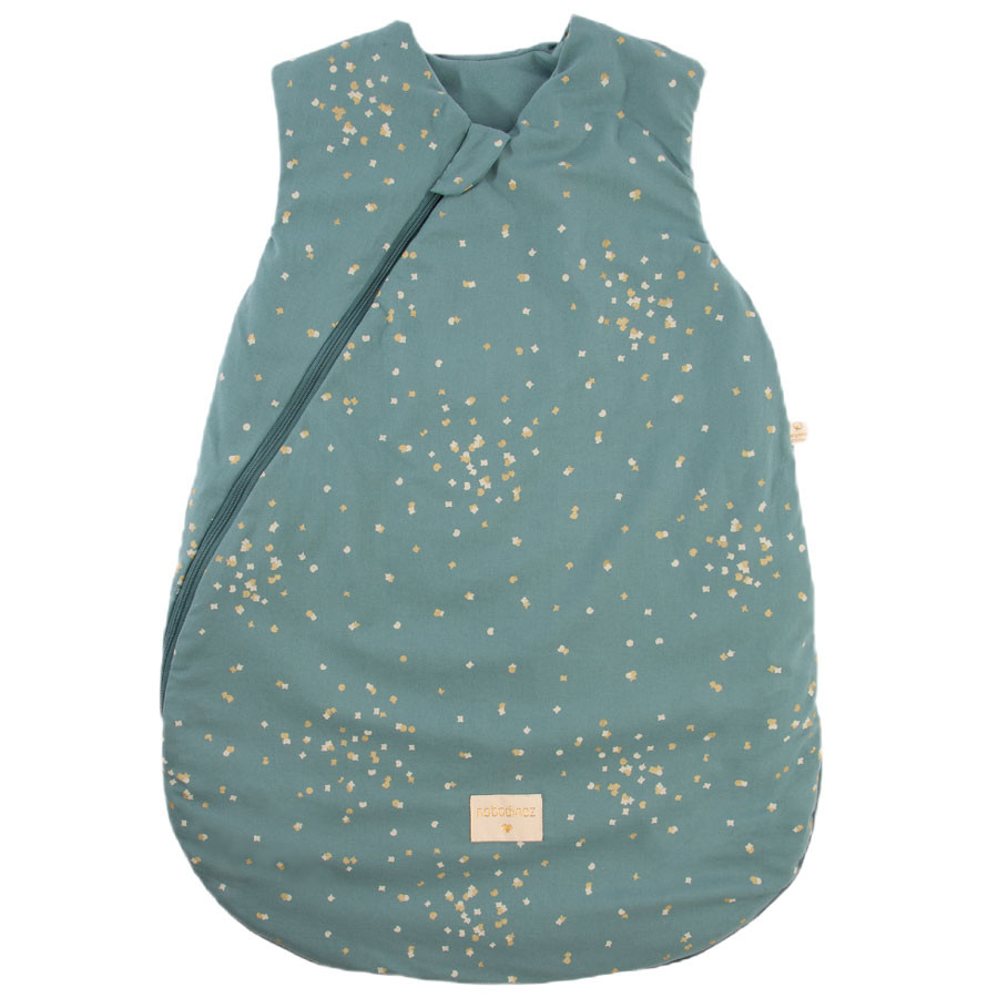 Nobodinoz - Babyschlafsack "Cocoon" Gold Confetti Magic Green