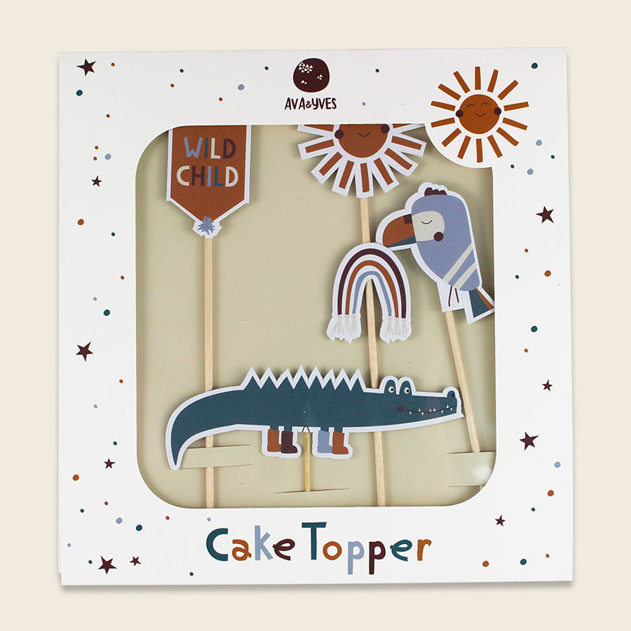 Ava & Yves - Cake Topper "Happy Birthday" Adventure