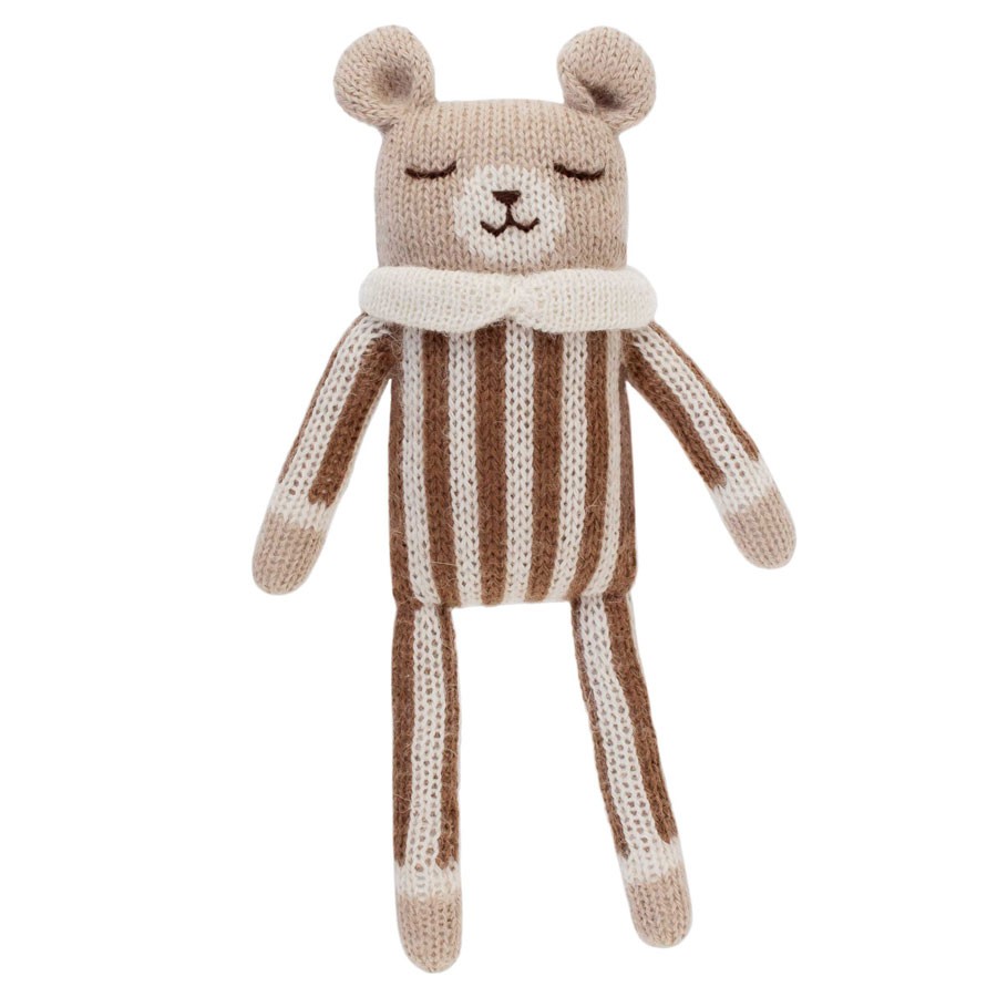Main Sauvage - Kuscheltier Teddy Striped Jumpsuit Nuss