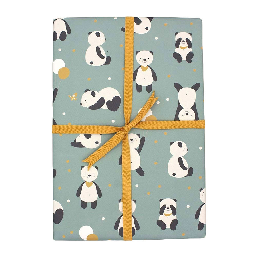 Ava & Yves - Geschenkpapier Pandas 50 x 70 cm