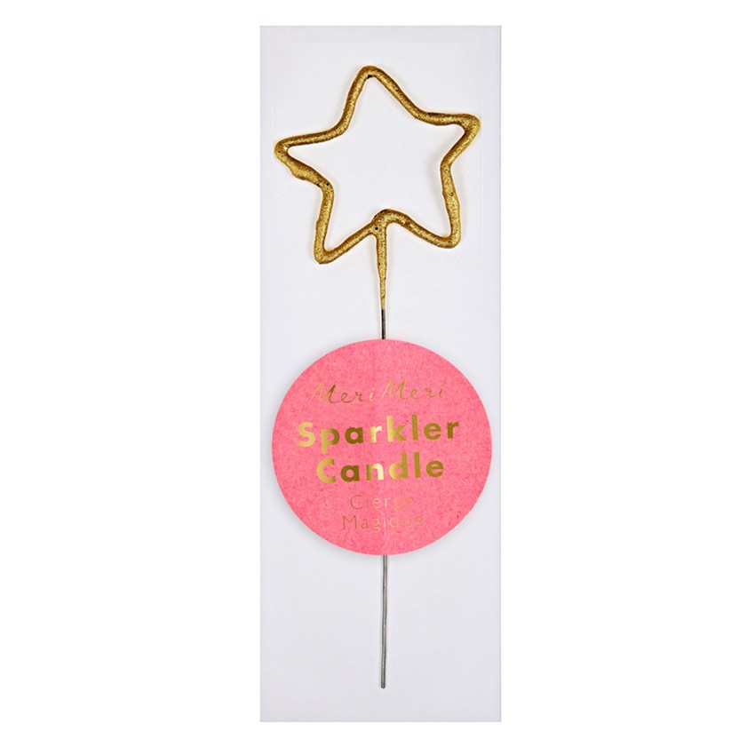 Meri Meri - Kleine Wunderkerze "Stern" Gold