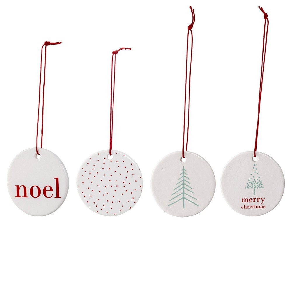 Bloomingville - 4er Set Christbaumschmuck