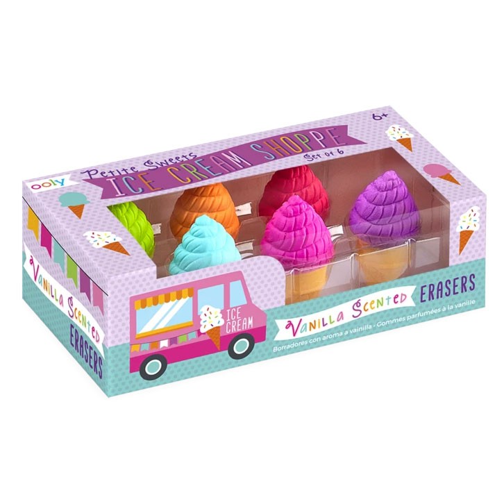 OOLY - Petite Sweets ice cream shoppe scented erasers