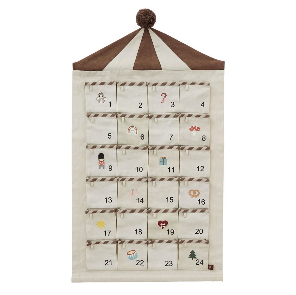 OYOY - Circus Adventskalender Beige Braun