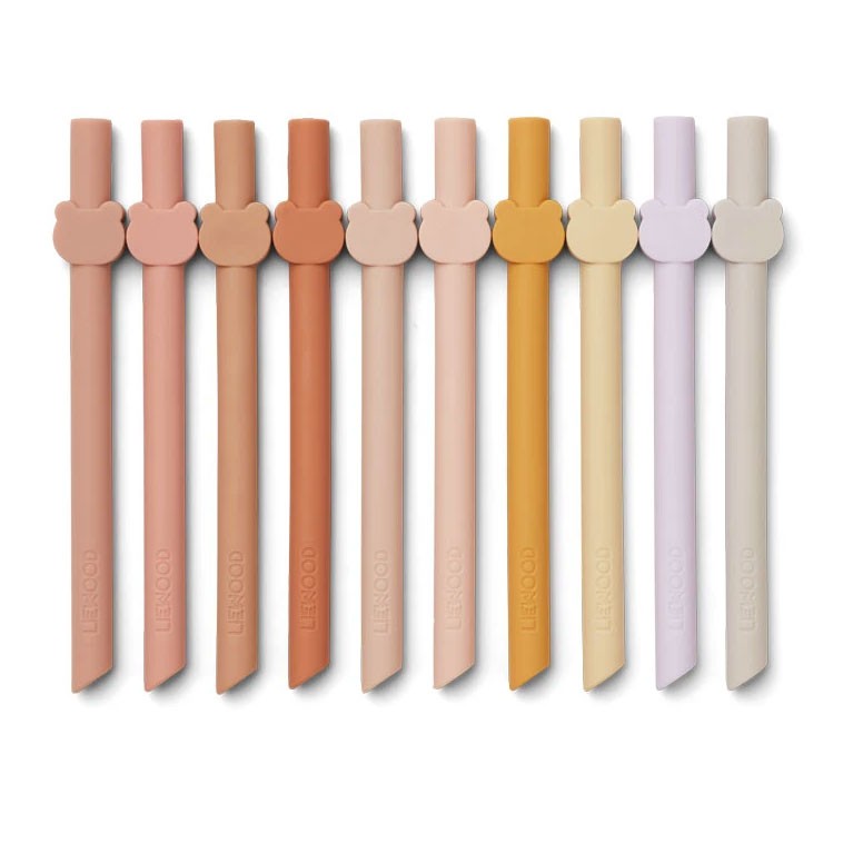 Liewood - 10 Strohhalme Badu Rose Mix
