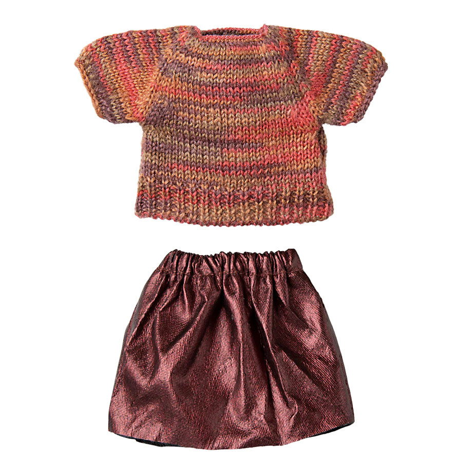 Maileg - Anziehset Rock und Strickbluse - Mama Maus