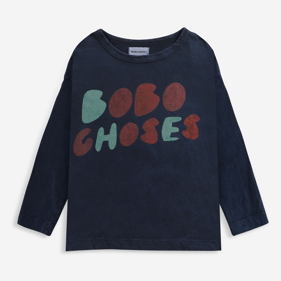Bobo Choses - Long Sleeve Shirt Bobo Logo Twilight Blue