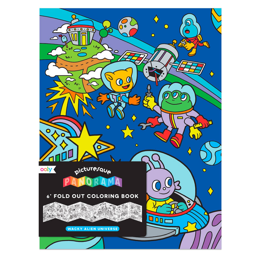 OOLY - Ausmalposter "Wacky Alien Universe"