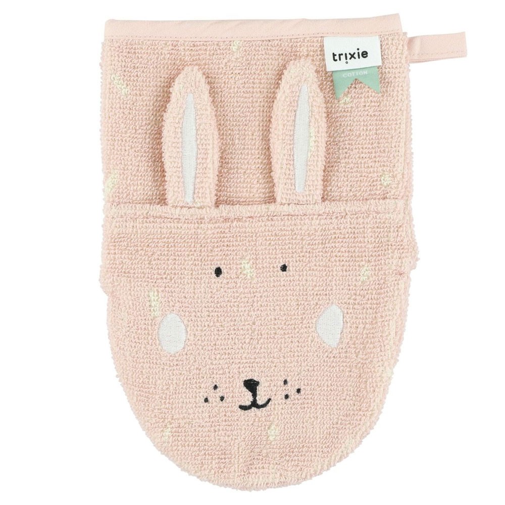 Trixie Baby - Waschlappen Mrs Rabbit Rosa