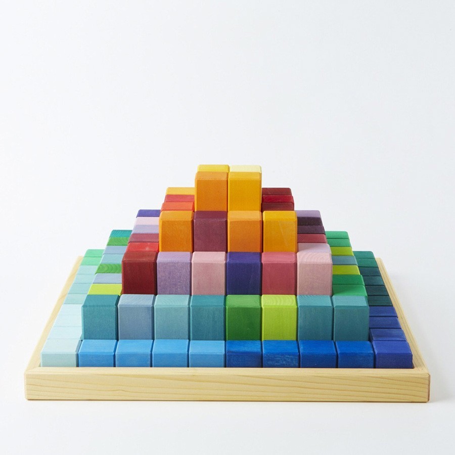 Grimm's Wooden Toys - Small Stepped Pyramid