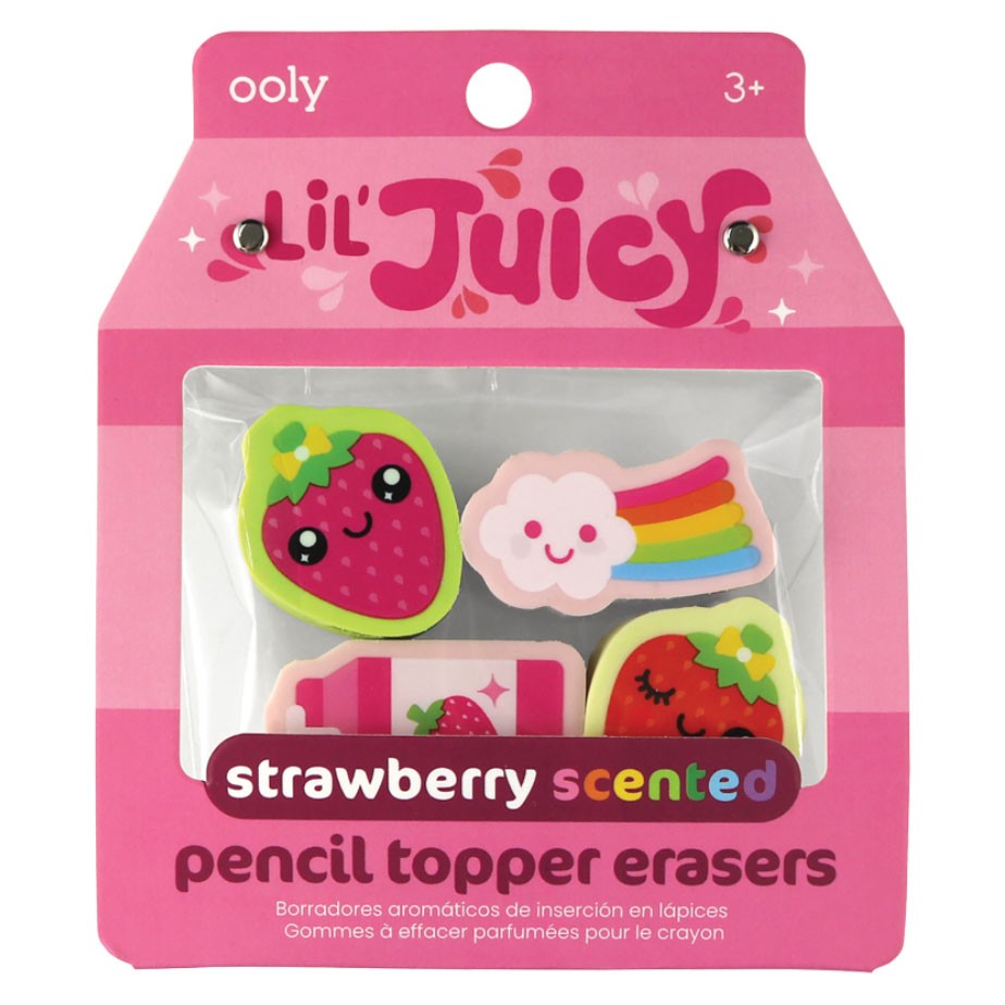 OOLY - Radiergummis mit Erdbeer Duft "Lil Juicy"