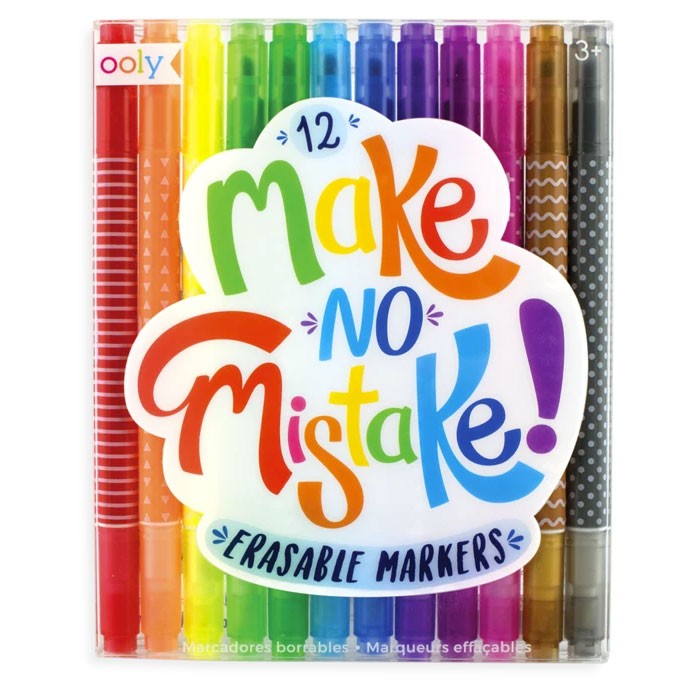 OOLY - 12 Marker mit Radierer "Make no Mistake"