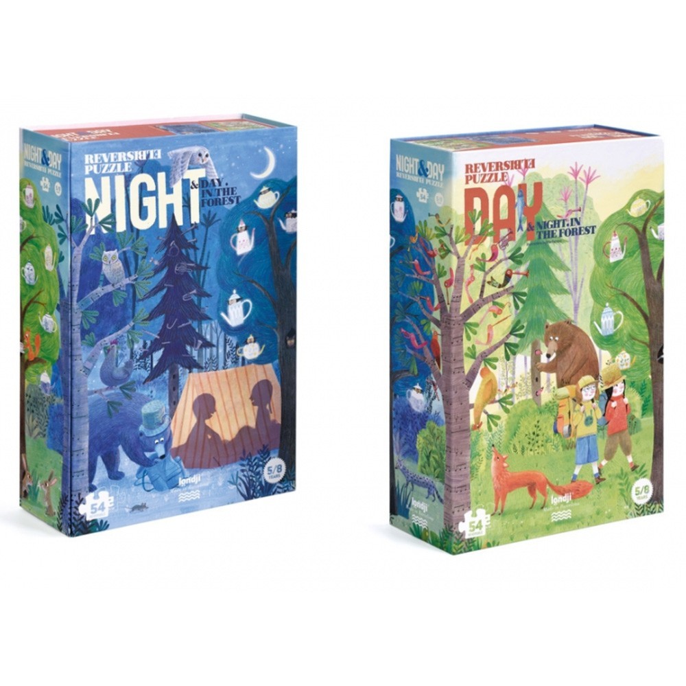 Londji - 2 Puzzles "Tag und Nacht im Wald"