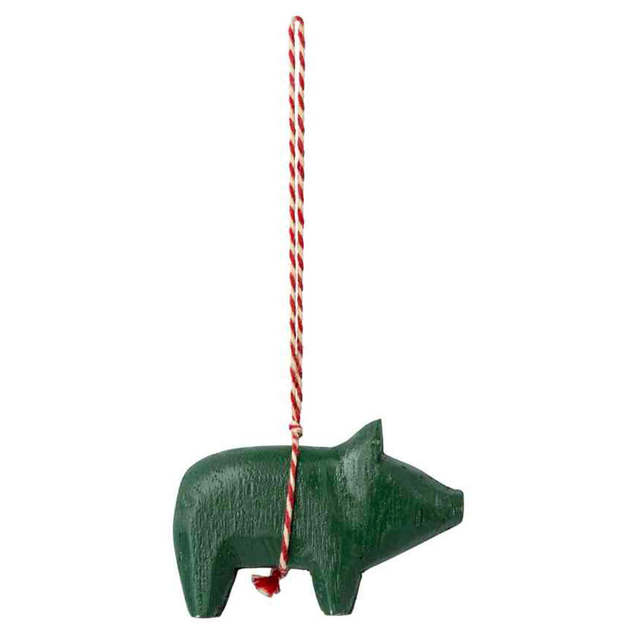 Maileg - Anhänger Schwein - Dunkelgrün
