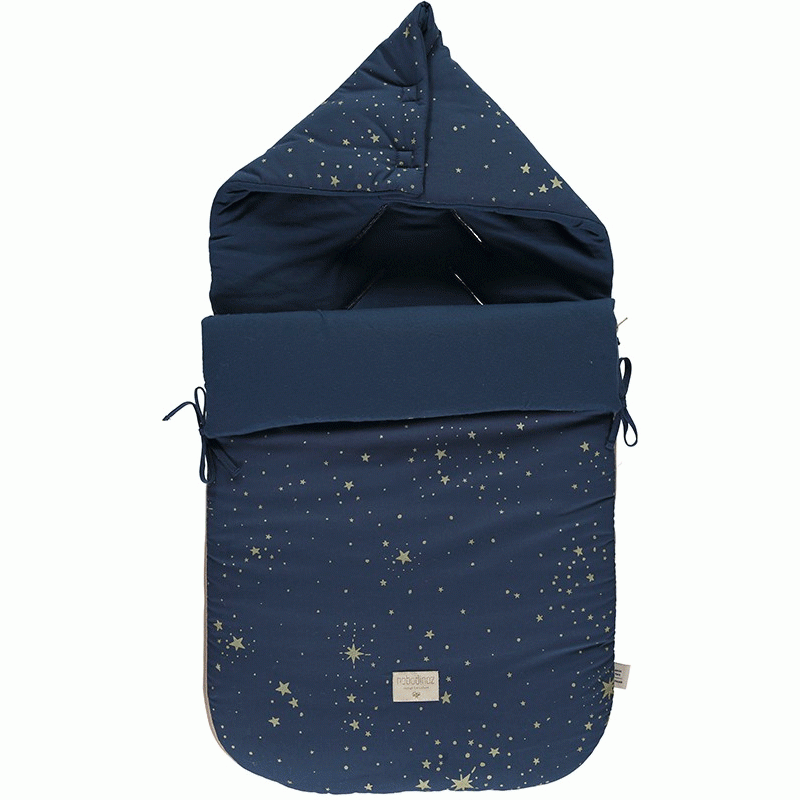 Nobodinoz - Baby Fußsack Gold Stella 0 - 6 Monate