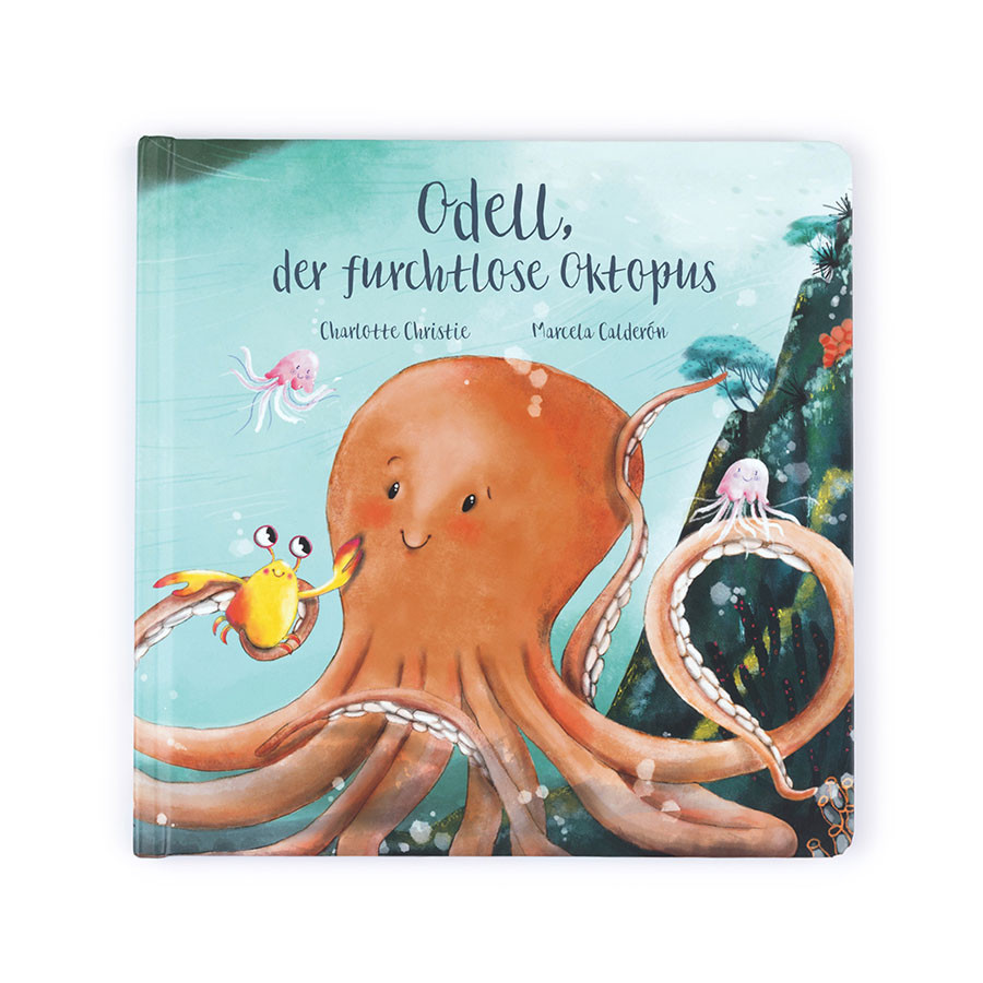 Jellycat - Buch Odell der furchtlose Oktopus