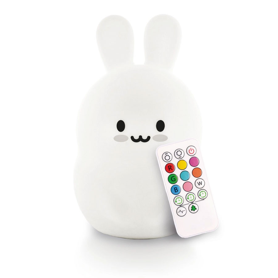 LumiPets - Nachtlicht Hase USB mit 9 Farben