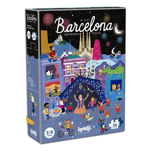 Londji - Puzzle "Night and Day in Barcelona"