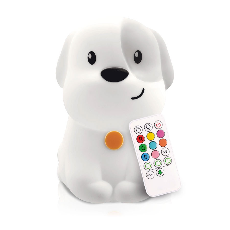 LumiPets - Nachtlicht Hund USB mit 9 Farben