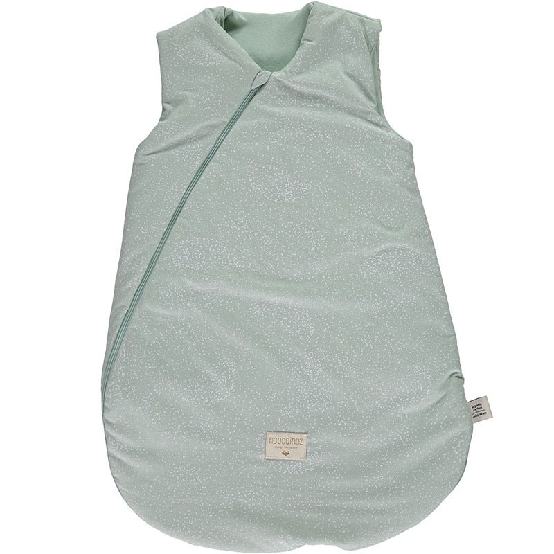 Nobodinoz - Babyschlafsack Cocoon Mid Season White Bubble Aqua