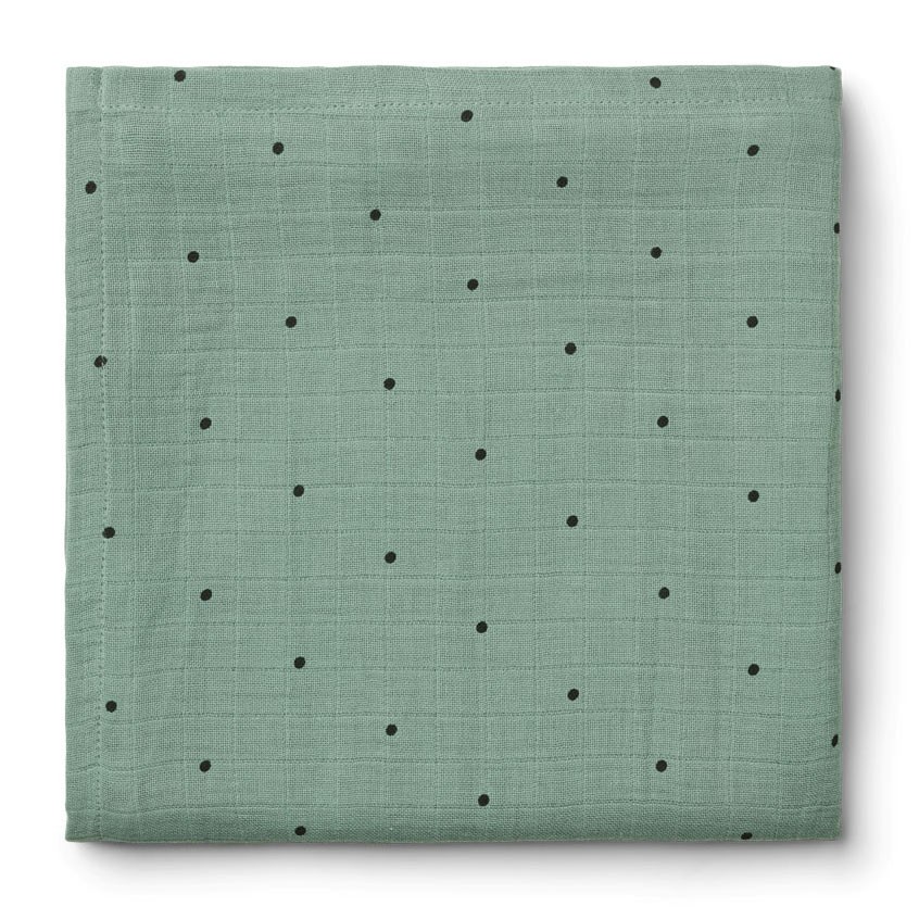 Liewood - Bio-Mulltuch Swaddle Peppermint Dot 110cm