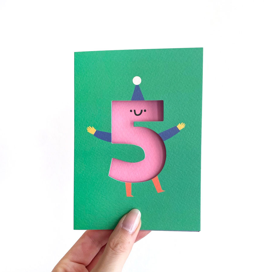 Klappkarte 5. Geburtstag