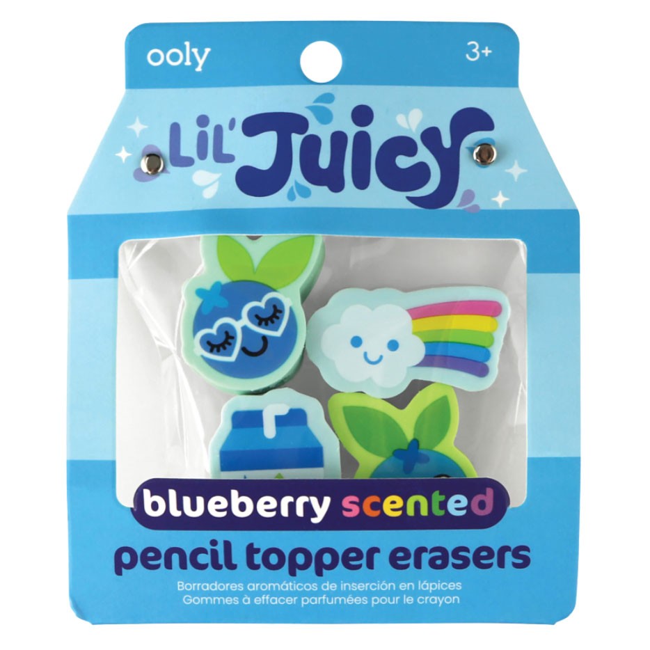 OOLY - Radiergummis mit Duft "Lil Juicy" Blaubeere