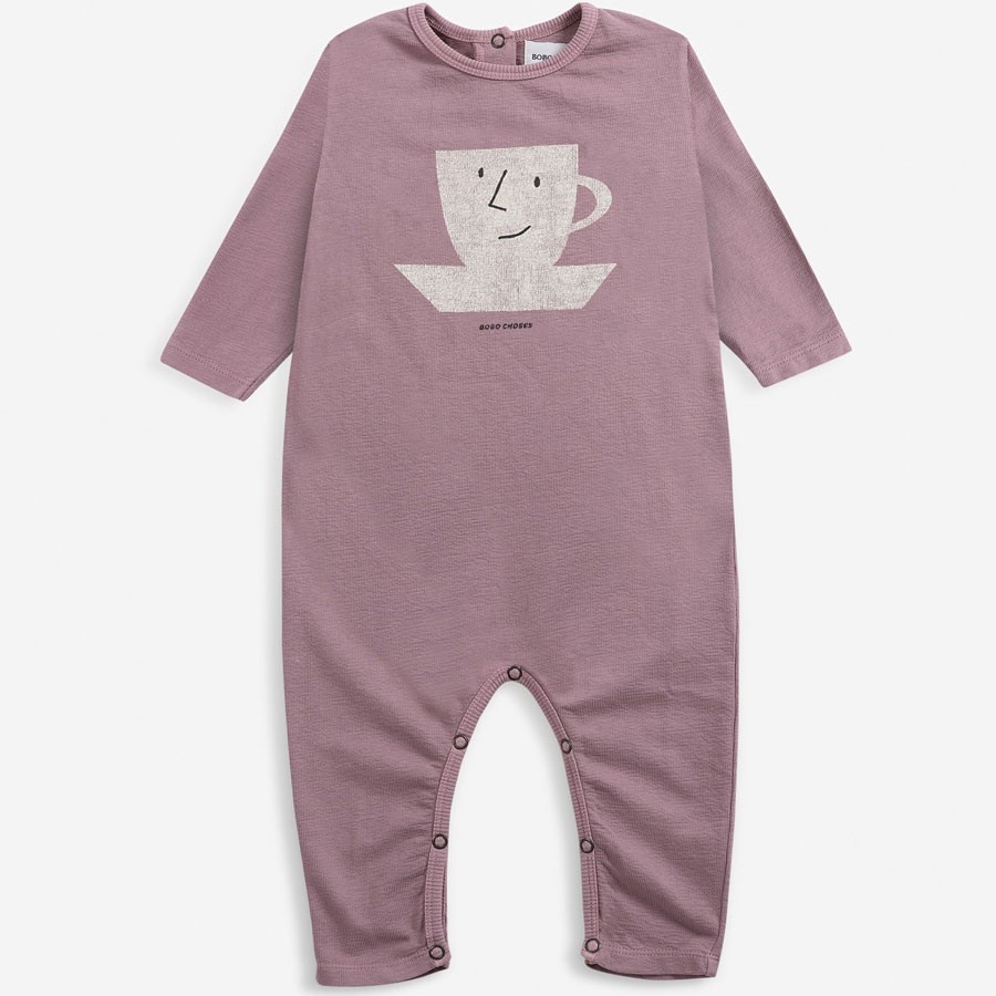 Bobo Choses - Fleece Babystrampler Cup of Tea