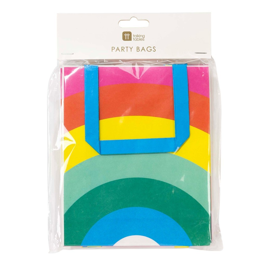 Talking Tables - 8 Papiertüten "Regenbogen"